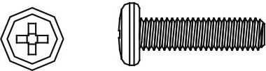 Jamara tornillo M3x10 con cabeza redonda Skull Nightstorm (8 uds)