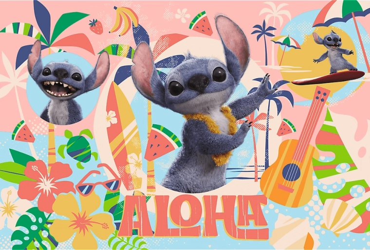 Puzzle 100 – STITCH Y AMIGOS EN ACCIÓN de DISNEY Trefl