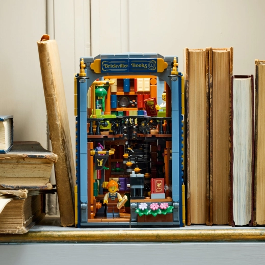 Decoración mágica entre libros