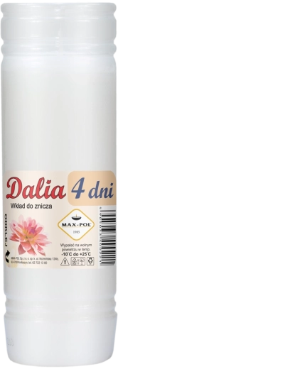 Juego de 10 recambios de parafina DALIA 18 cm, 96 horas