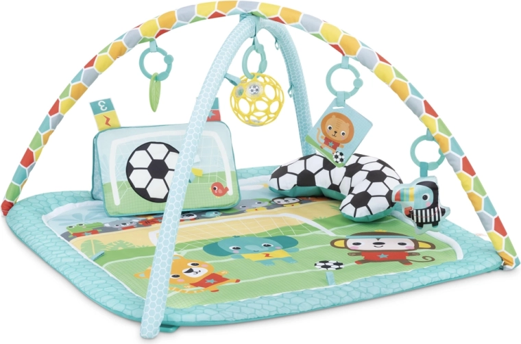 Manta de juegos BRIGHT STARTS Oball Grip & Kick para bebés