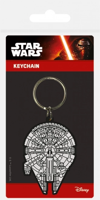 Llavero de goma Star Wars Millennium Falcon