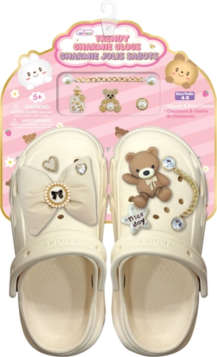 Sandalias infantiles con aplicación Osito, talla 37–38 (240 mm)