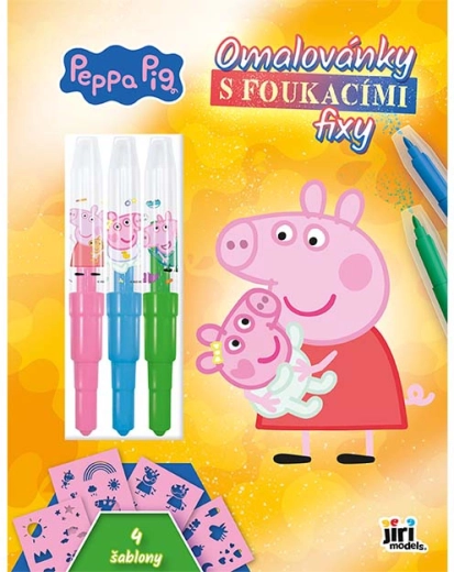 Libro para colorear con rotuladores de soplado Peppa Pig