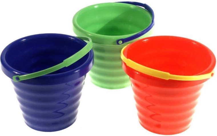 Cubo infantil para arena de 16 cm con asa 1,4 l - 1 unidad
