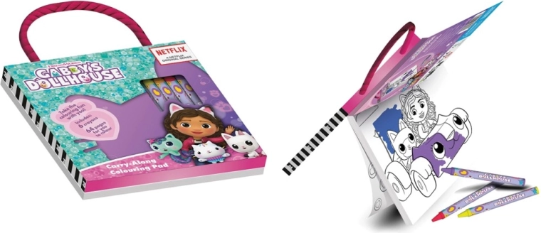 Gabby libro para colorear con lápices de colores – La casa de muñecas de Gabby