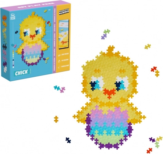 Plus-Plus construcción por números – pollito (250 piezas)