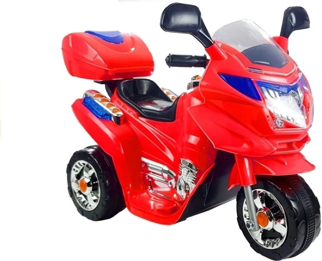 Triciclo eléctrico infantil – motocicleta roja a batería