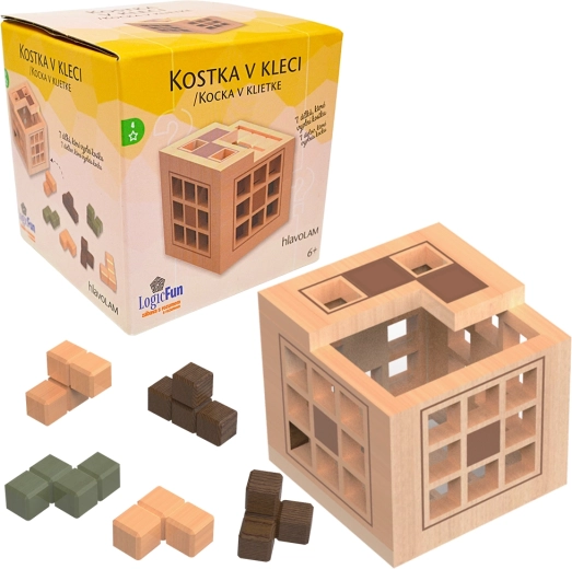 Rompecabezas de madera Cubo en jaula