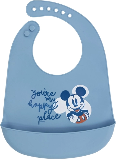 Babero de silicona Mickey Mouse Full of Smiles 30 cm