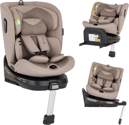 Silla de coche giratoria Petite&Mars Twistguard Pro i-Size tan brown air 40–150 cm (0–36 kg)
