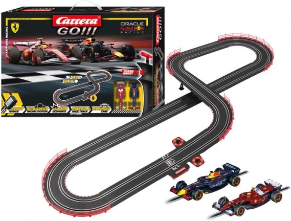 Autopista Carrera GO Champion’s Racing con F1 FERRARI y RED BULL, 4,3 m