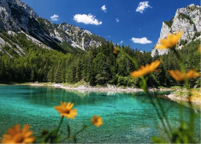 Puzzle Ravensburger Lago Verde Tragöß 1000 piezas