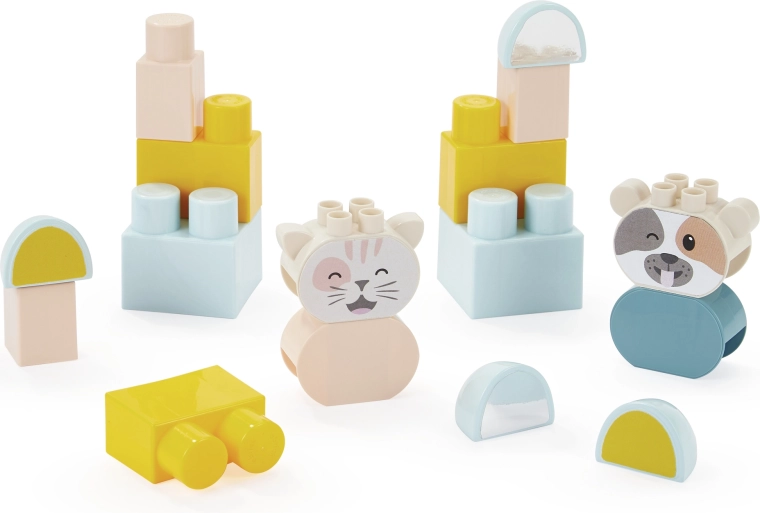 Juego de construcción de 17 piezas incluidas figuras de animales