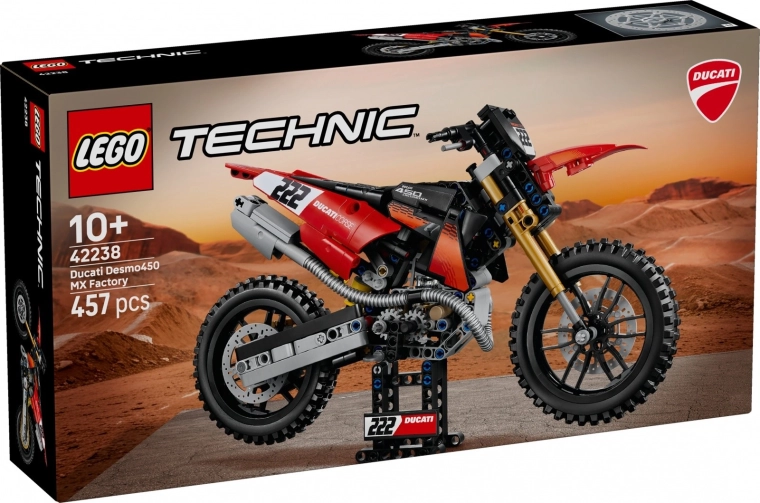LEGO Technic motocicleta Ducati Desmo450 MX Factory 42238