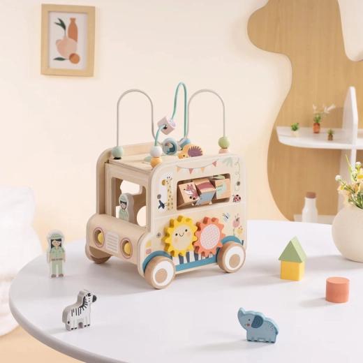 Arco motriz y cuentas para la motricidad fina