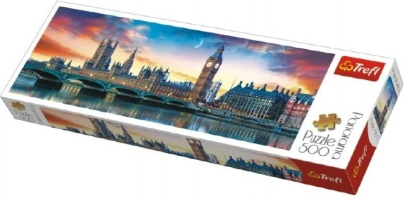 Puzzle panorámico de 500 piezas - Big Ben y el Palacio de Westminster