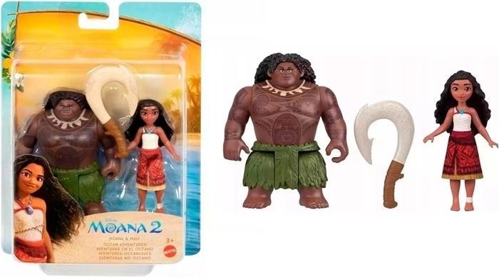 Disney Vaiana 2 set de figuras Vaiana y Maui con gancho mágico
