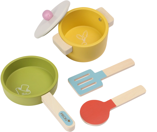 Madera resistente y colores que encantan a los niños