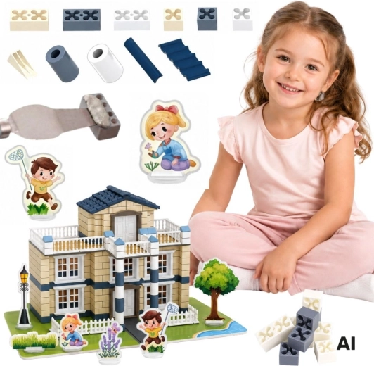 Woopie juego de construcción con ladrillos – villa Dream House 311 piezas