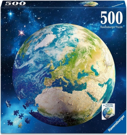 Puzzle redondo Ravensburger Planeta Tierra 500 piezas