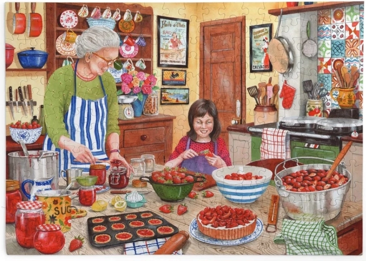 Puzzle House of Puzzles Mermelada de fresa, 250 piezas grandes