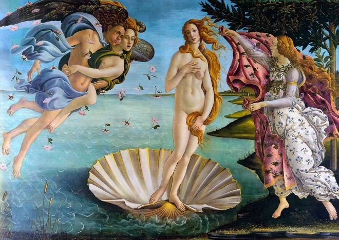 Puzle Sandro Botticelli El nacimiento de Venus 1000 piezas