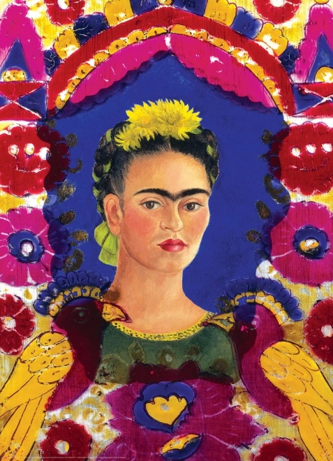 Puzzle Retrato de Frida Kahlo en marco 1000 piezas EUROGRAPHICS