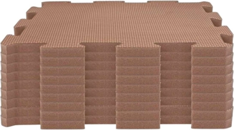 NIDO NIDO alfombra de juego de espuma tipo puzzle caramel (9 piezas)