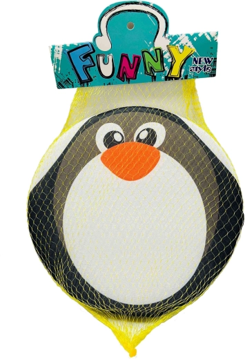 Adorable pingüino para un juego seguro