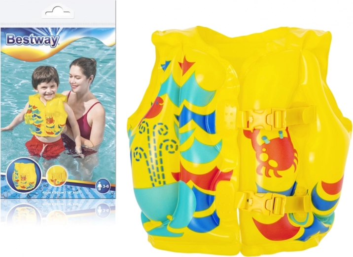 Chaleco salvavidas infantil inflable tropical 41 × 30 cm BESTWAY