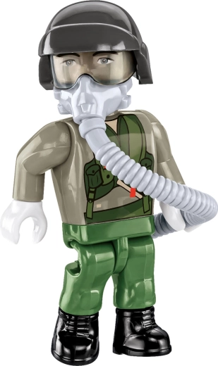 Cabina abatible y 2 figuras de pilotos