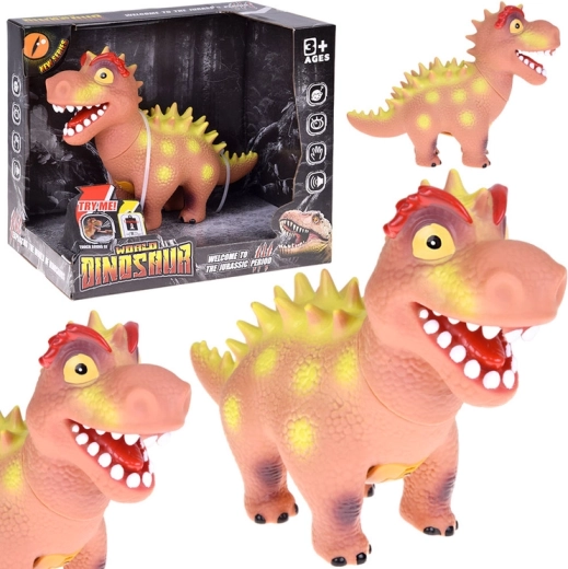 Dinosaurio interactivo de goma con sonido