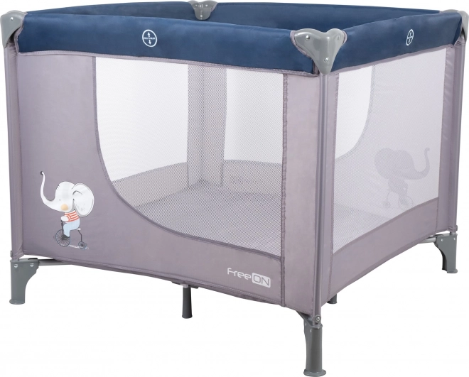 Parque infantil FREEON Elefante – gris/azul