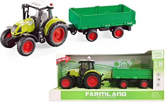 Tractor con remolque 1:16