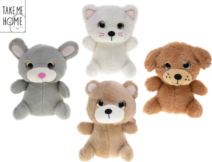 Peluche Take Me Home 15 cm – perro, gato, oso o conejo