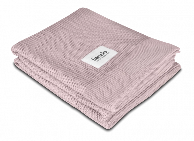 Manta de bambú para bebé LIONELO – Rosa