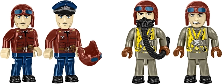 Minifiguras de pilotos para escenas y exhibición