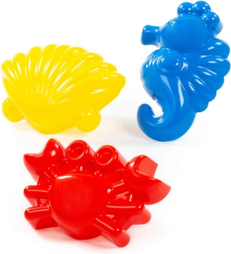 Moldes para arena animales marinos – set de 3 uds