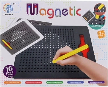 Tabla de dibujo magnética con bolitas