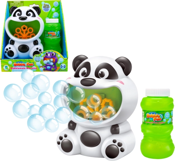 Bubble Fun máquina de burbujas panda con recarga 118 ml