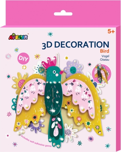 Set creativo de decoración 3D – pájaro