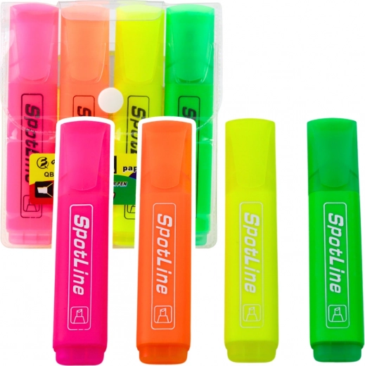 Rotuladores fluorescentes SuperLiner neón, 4 uds.