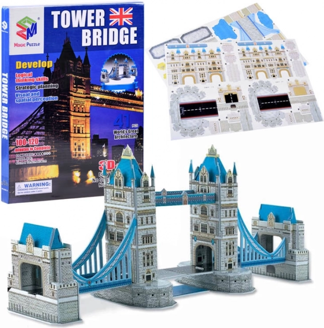 Puzzle 3D TOWER BRIDGE 41 piezas