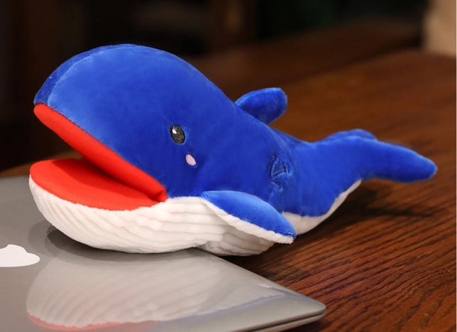 Marioneta de peluche Ballena Azul 30 cm