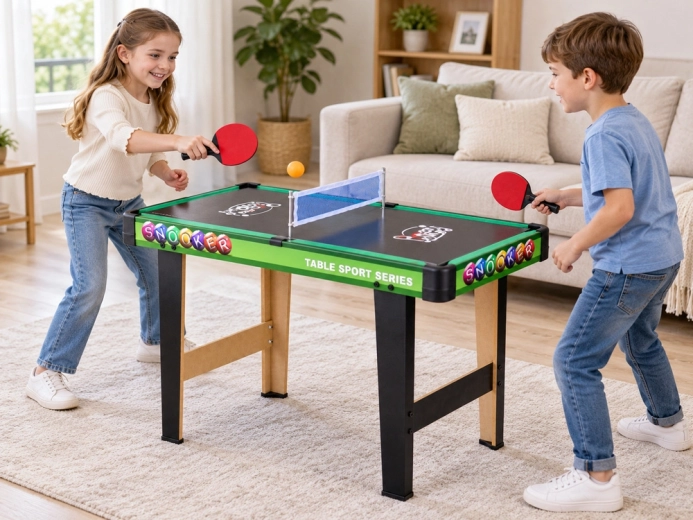 Juega con patas o sobre una mesa