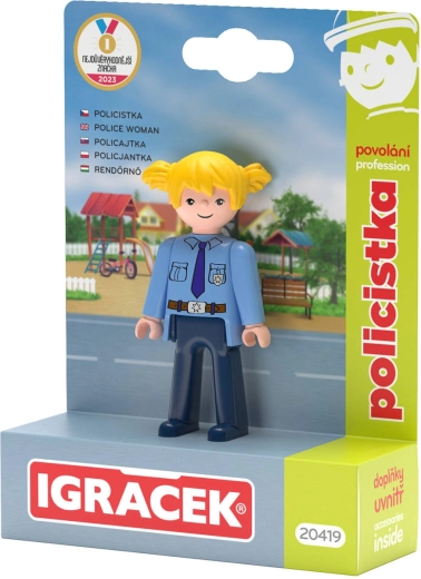 Efko Igráček policía – set de profesión, figura con accesorios