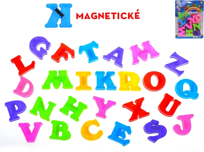 Letras magnéticas de plástico: abecedario de colores para niños