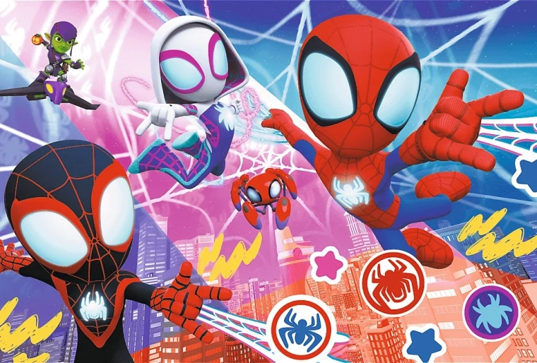 Puzzle Spidey: aventura heroica de 60 piezas