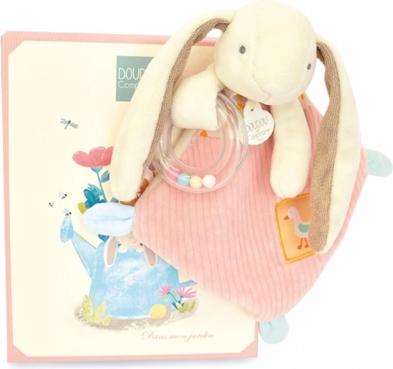 Set de regalo Conejito rosa Ciboulette con sonajero